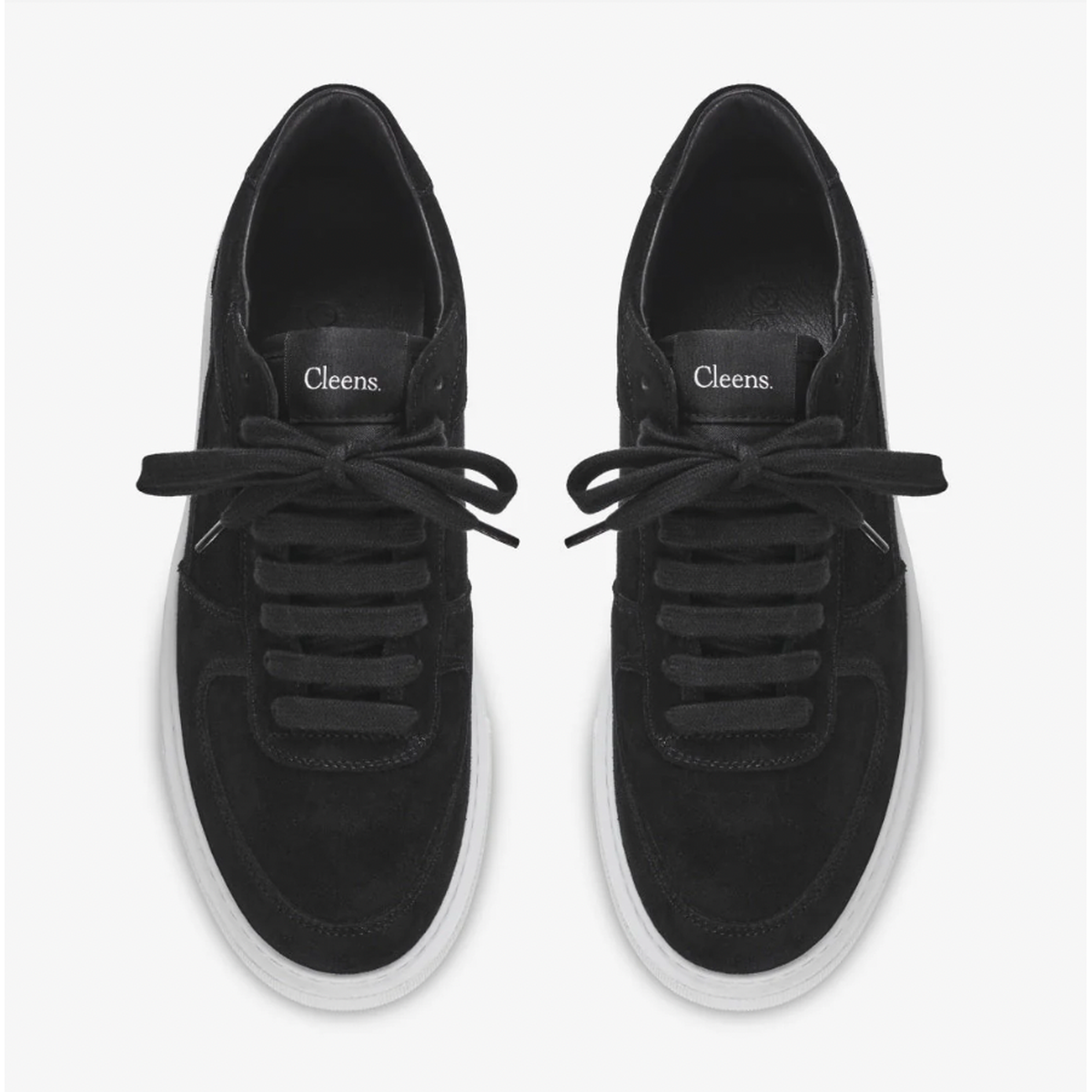 Cleens Court Black Suede Sneakers