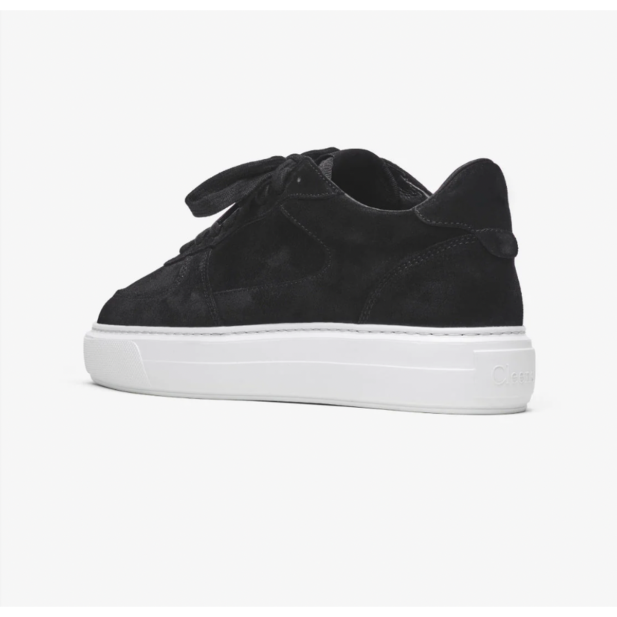 Cleens Court Black Suede Sneakers