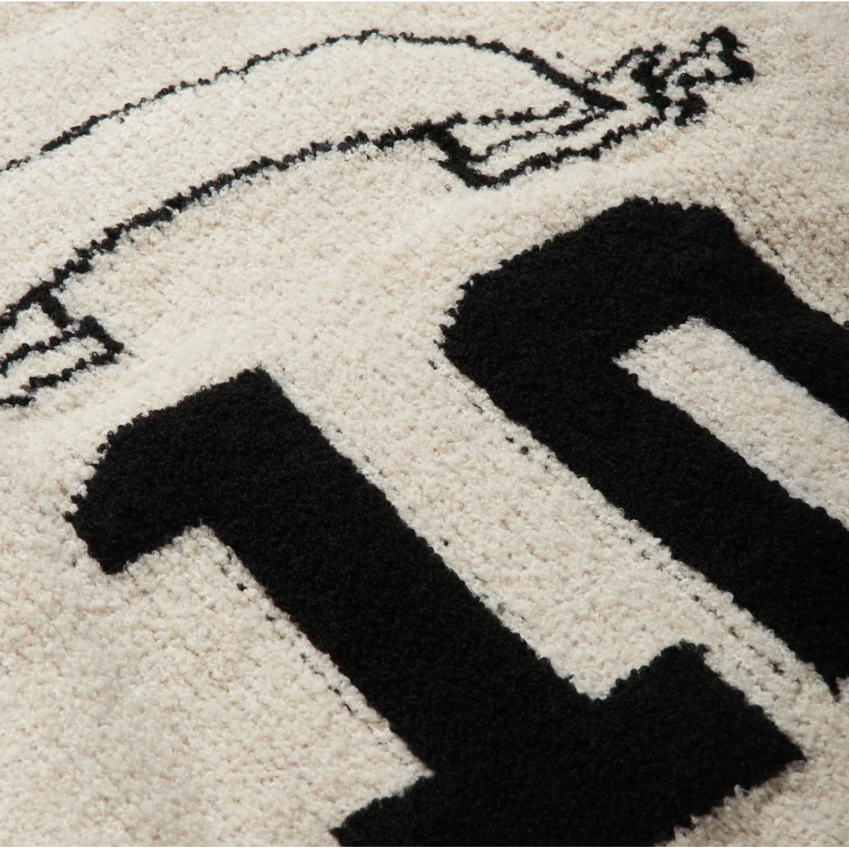 ASKYURSELF - BOUCLE KNIT ECRU JERSEY