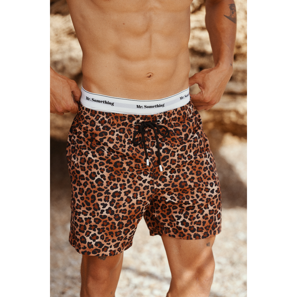 MC2 Saint Barth Gustavia Swim Shorts in Animalier Leo Print