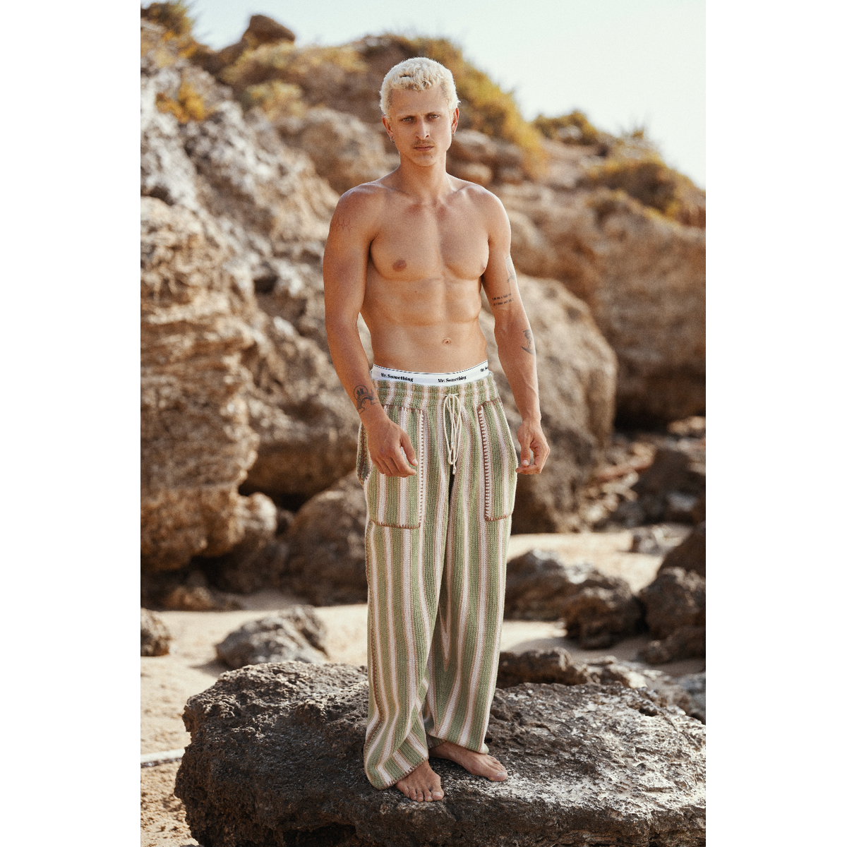 Caleb Green Crochet Pants