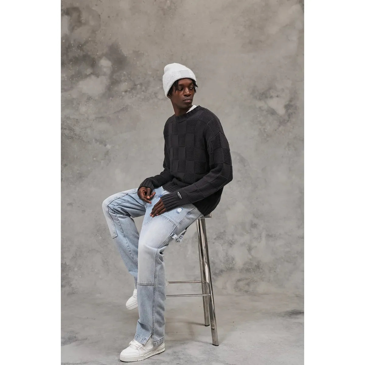 The Couture Club Denim Carpenter Blue Jeans