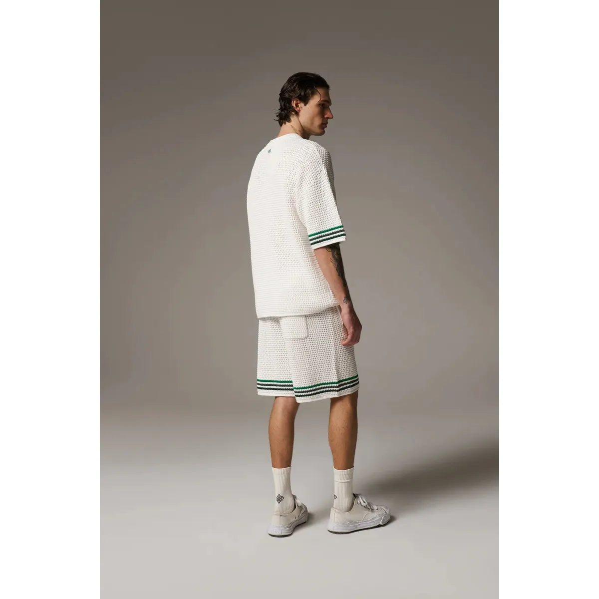 The Couture Club Crochet Knitted White Shorts