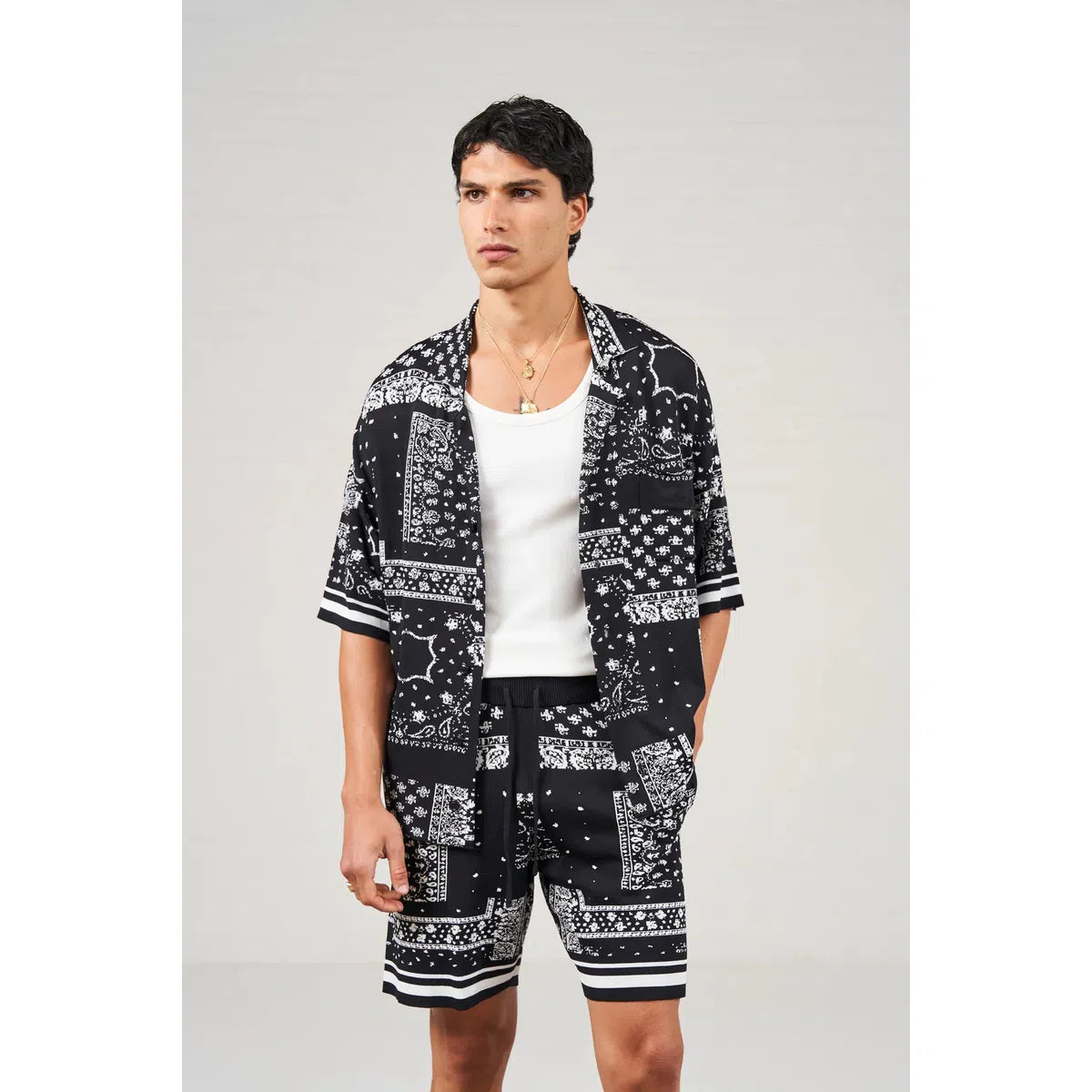 The Couture Club Paisley Knitted Shirt