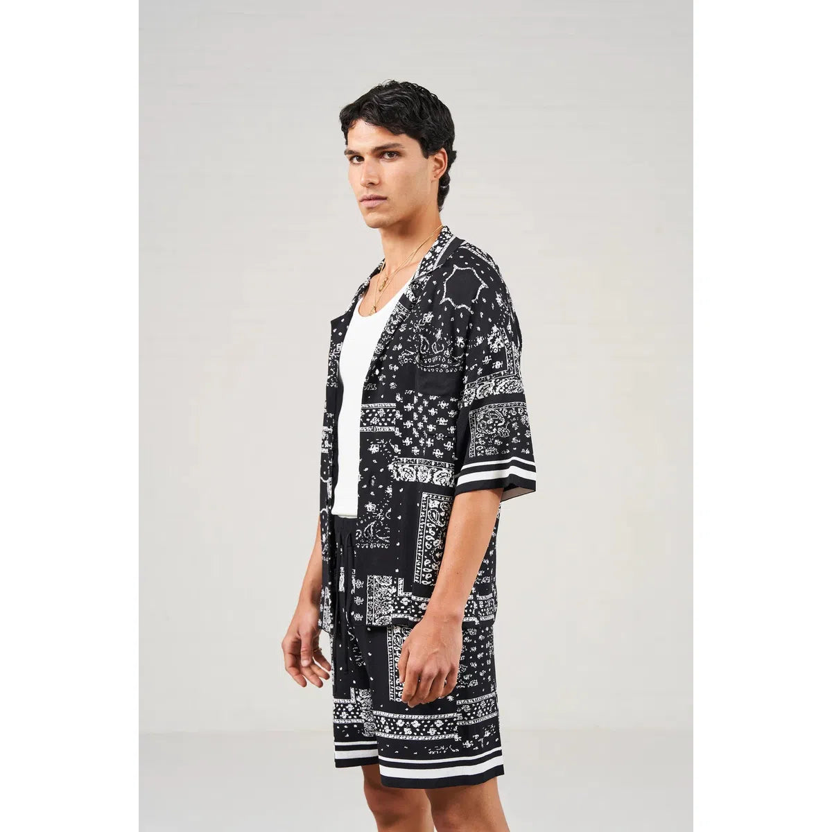 The Couture Club Paisley Knitted Shirt