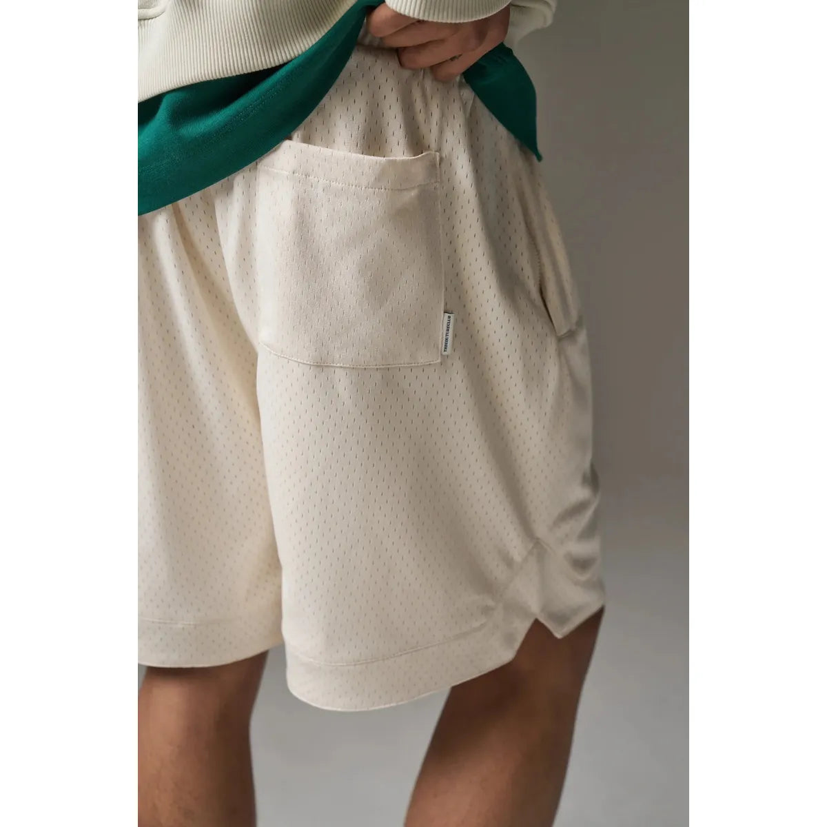 The Couture Club Off-White Airtex Shorts