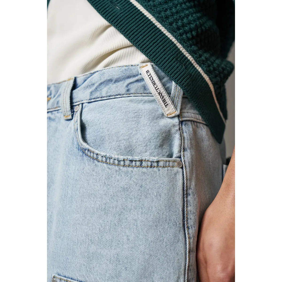 The Couture Club Blue Denim Carpenter Shorts
