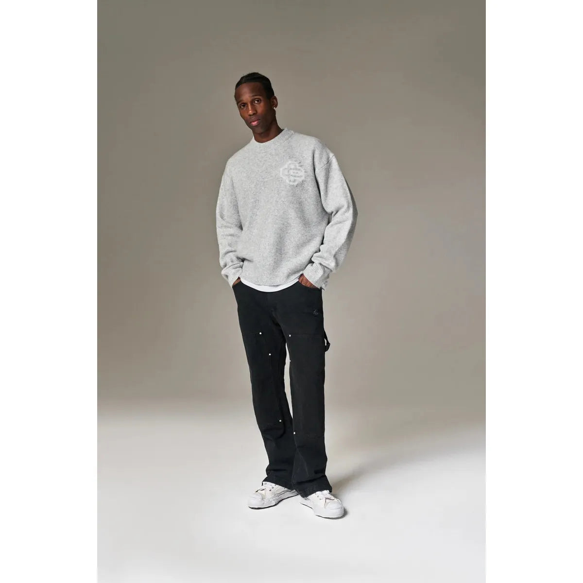 The Couture Club Denim Carpenter Black Jeans