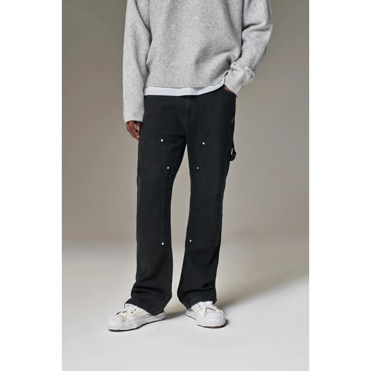 The Couture Club Denim Carpenter Black Jeans