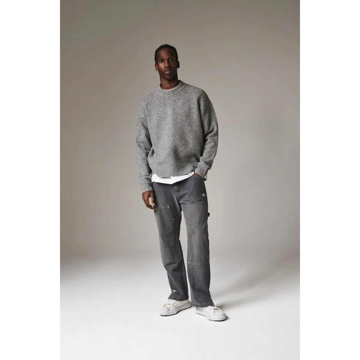 The Couture Club Denim Carpenter Grey Wash Jeans