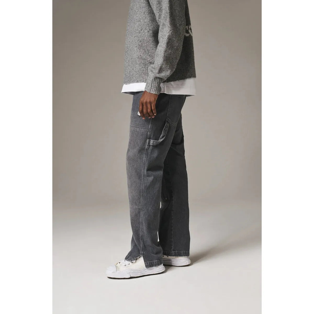 The Couture Club Denim Carpenter Grey Wash Jeans