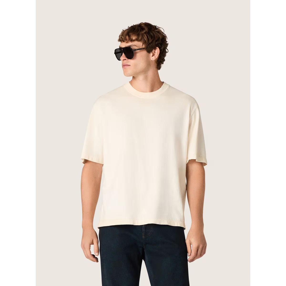 Golden Goose White With Black Print Vintage T-shirt