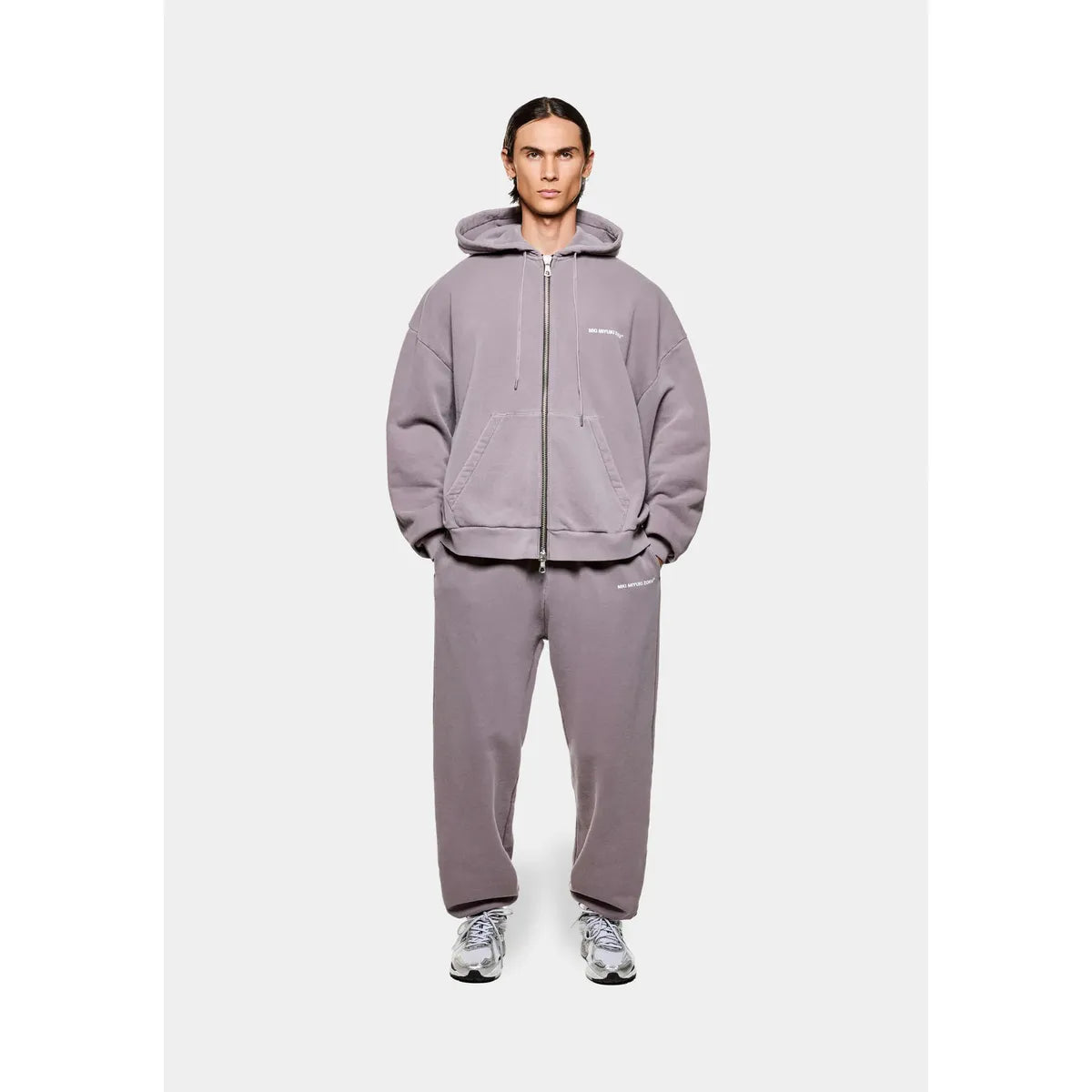 MKI PIGMENT RAISIN UNIFORM ZIP HOODY