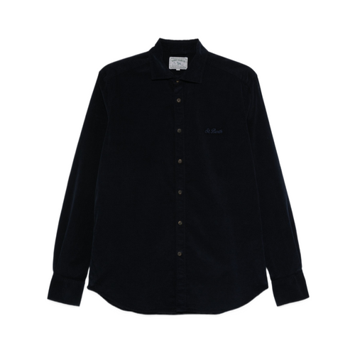 MC2 Saint Barth Seffeld Corduroy Shirt in Navy