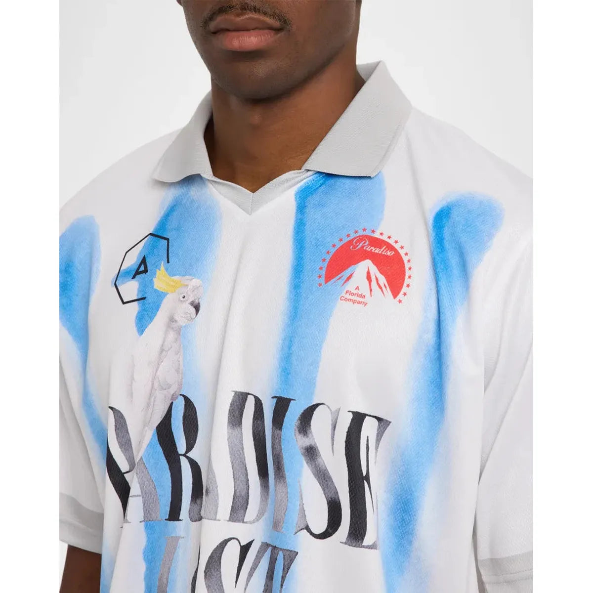 Alchemist Paradise Lost Striped Blue Spray Paint Game Jersey T-Shirt