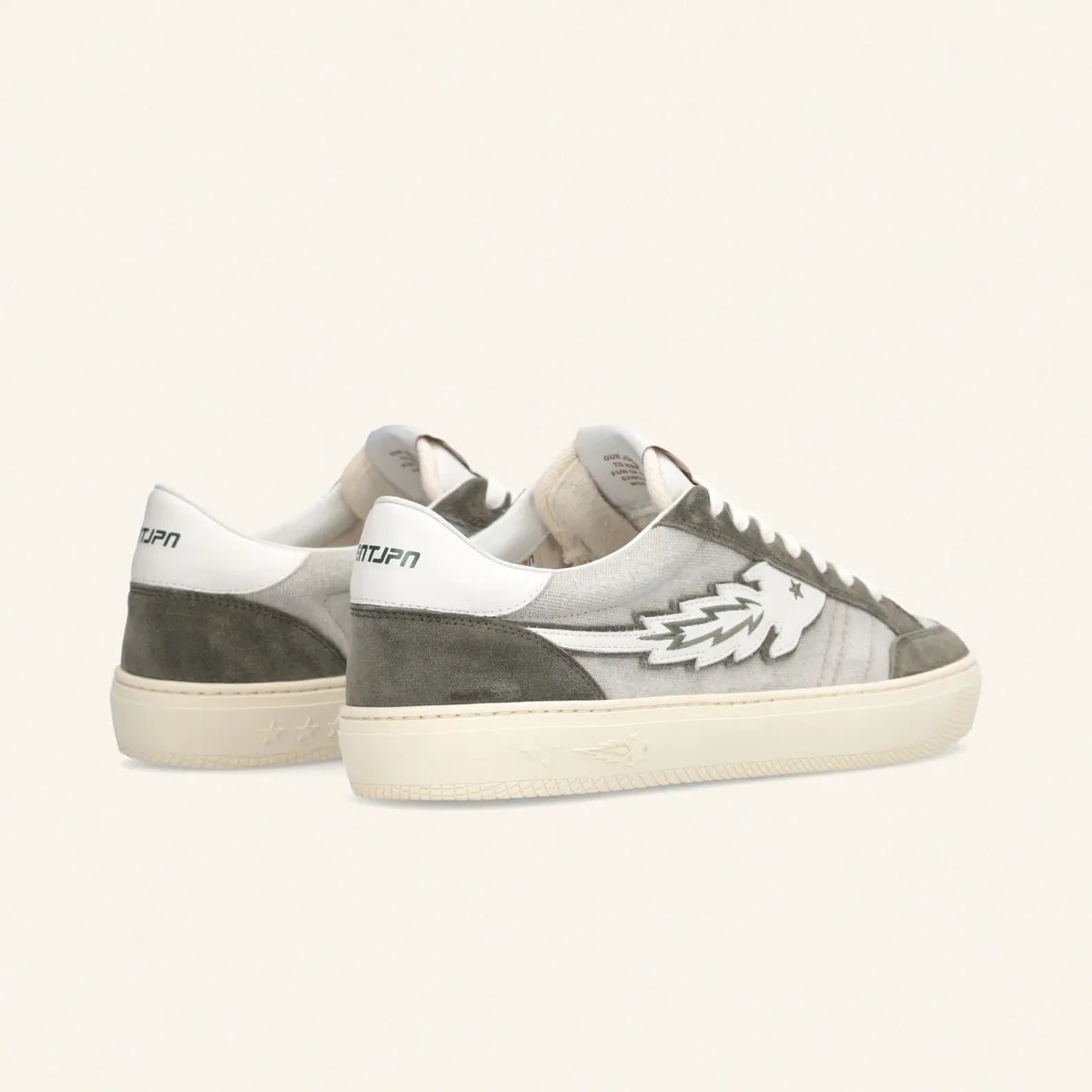 Enterprise Japan Jupiter Rocket Sneakers In Grey/Military Leather And Suede