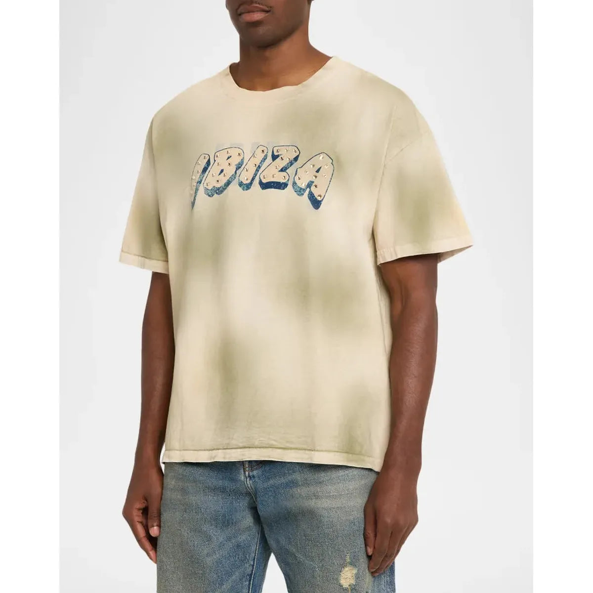 Alchemist Camo Wash 1 Ibiza T-Shirt With Crystals