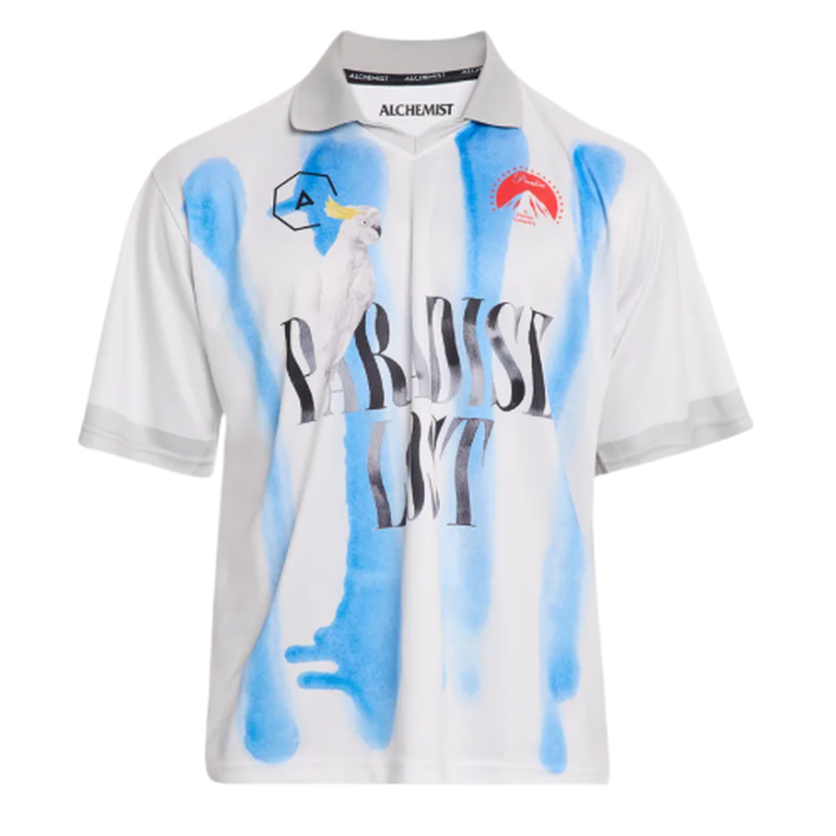 Alchemist Paradise Lost Striped Blue Spray Paint Game Jersey T-Shirt