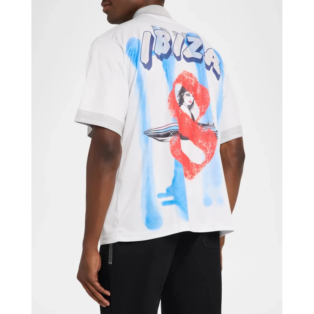 Alchemist Paradise Lost Striped Blue Spray Paint Game Jersey T-Shirt