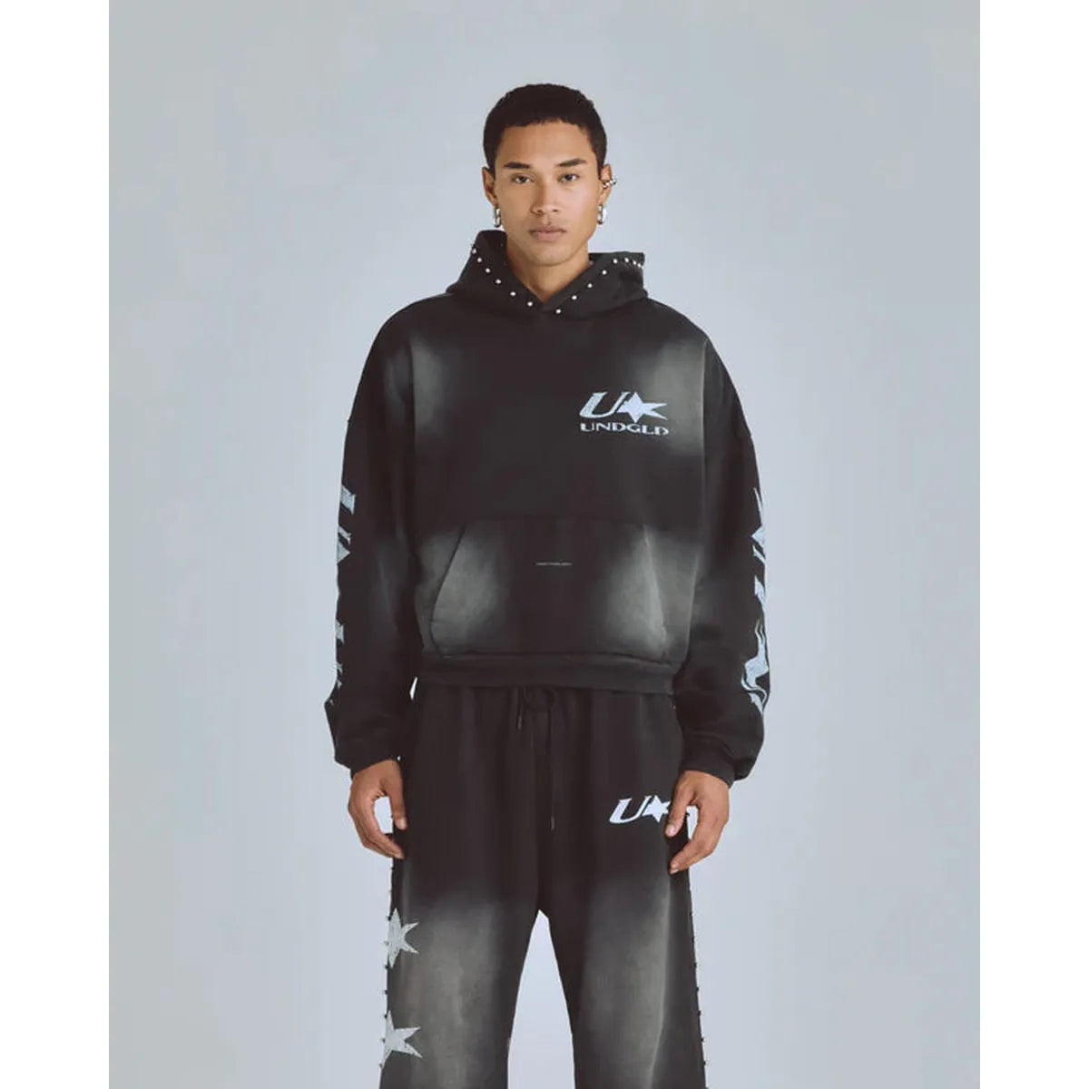 Undergold Agnus Dei U Star Smokey Black Hoodie