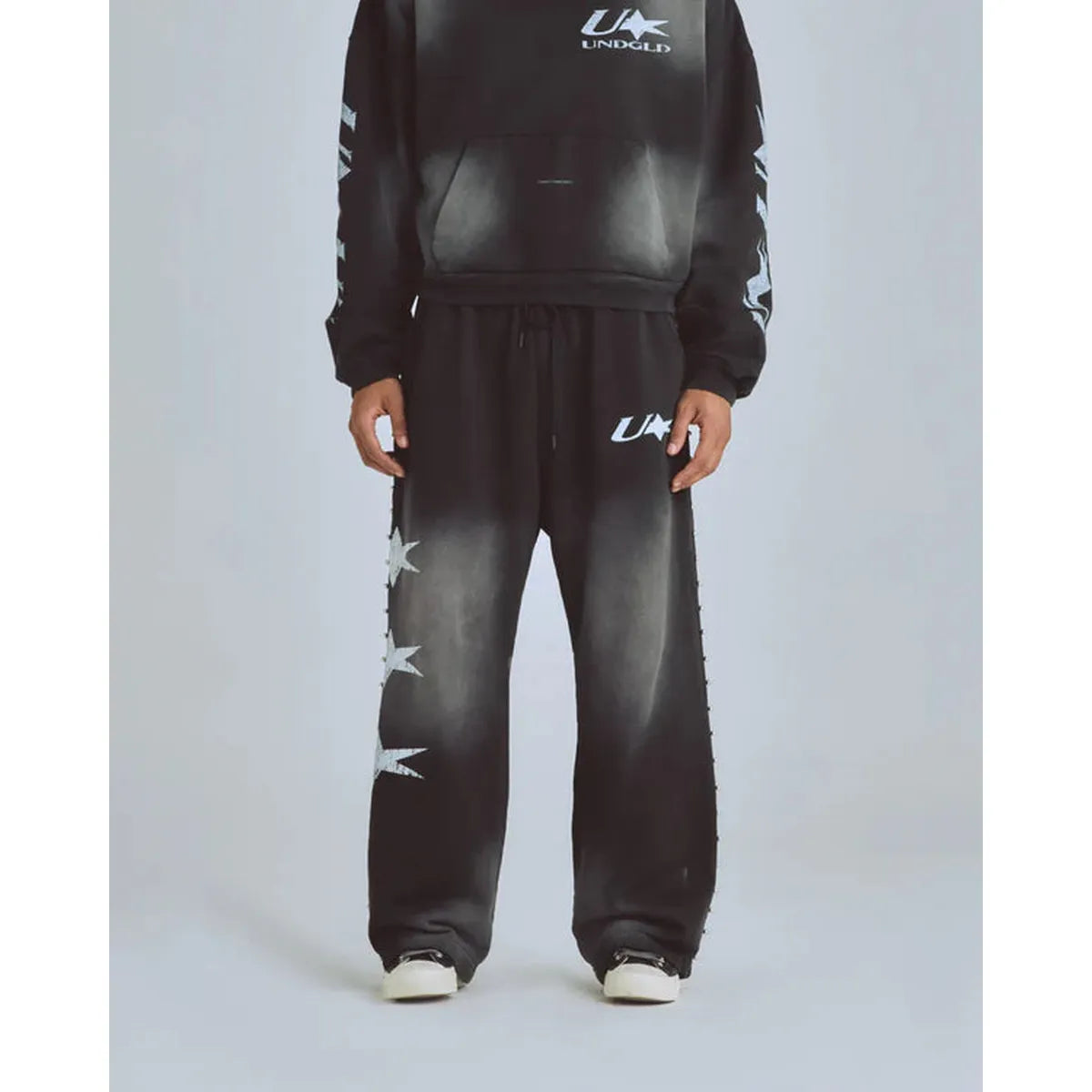 Undergold Agnus Dei U Star Smokey Black Straightpants