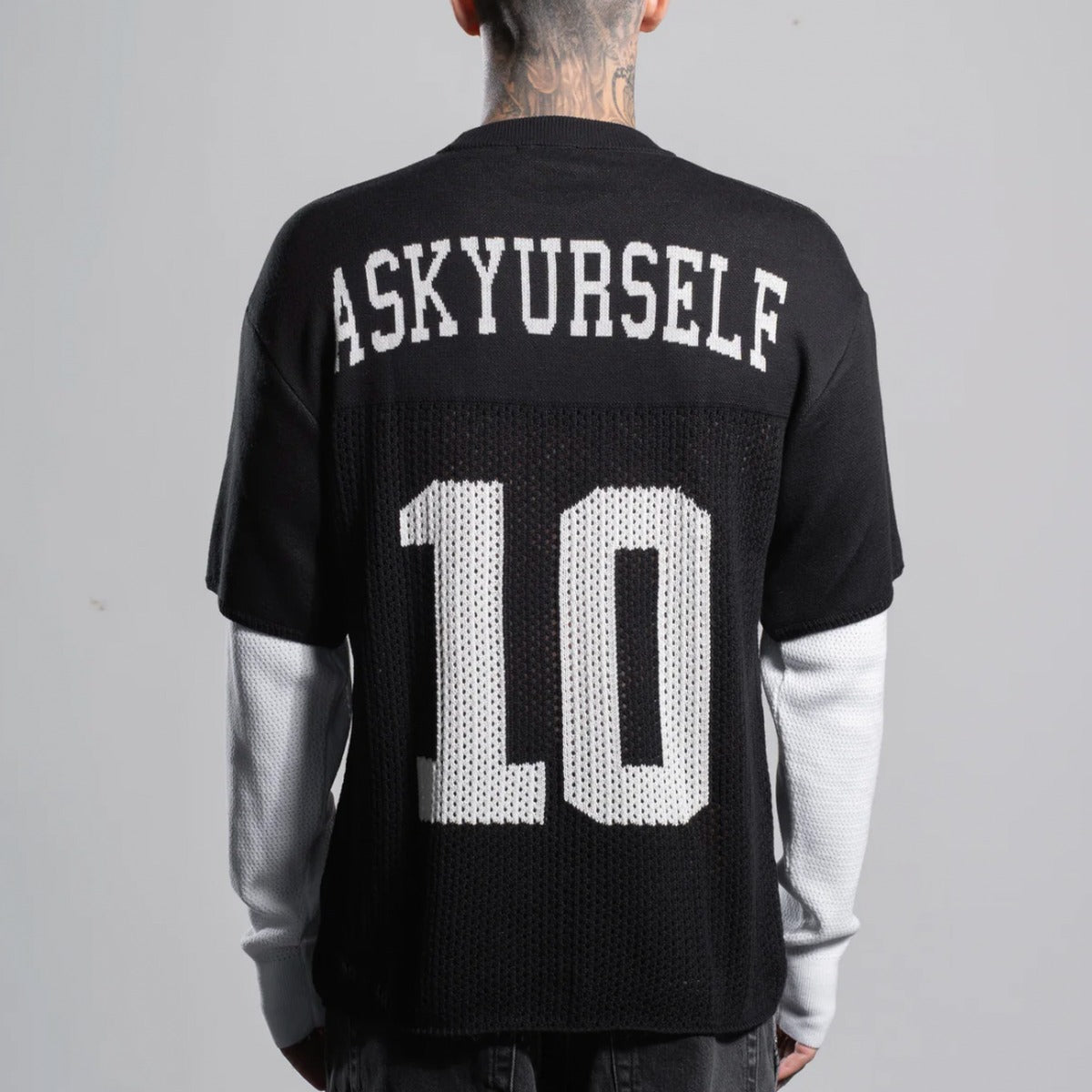 Askyurself #10 Layered Knit Mesh Jersey