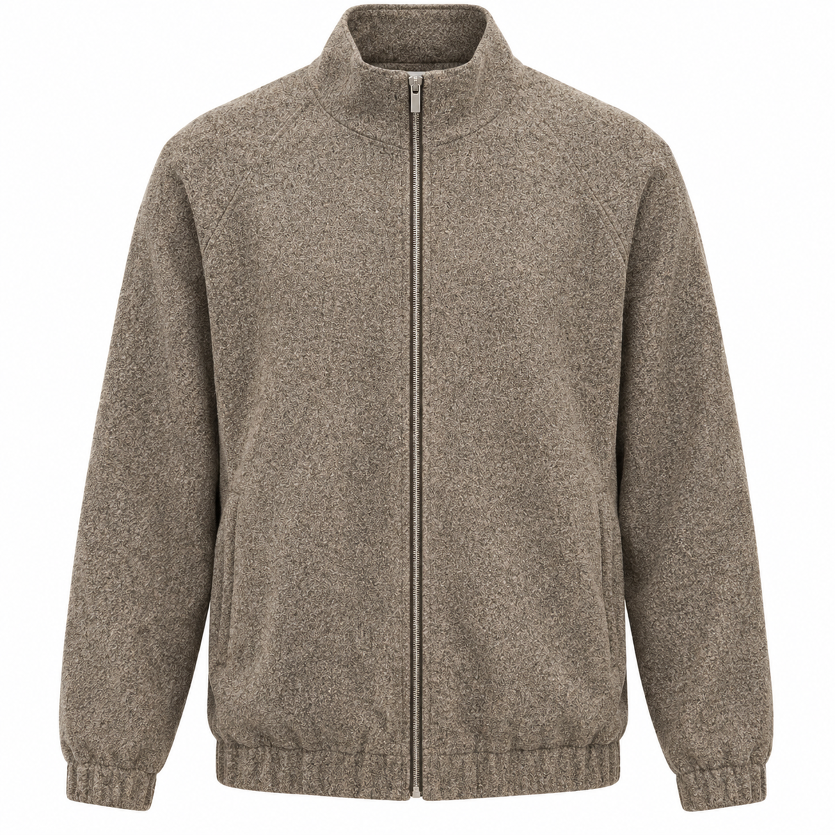 NOBL Jamie Funnel Neck Jacket in Brown