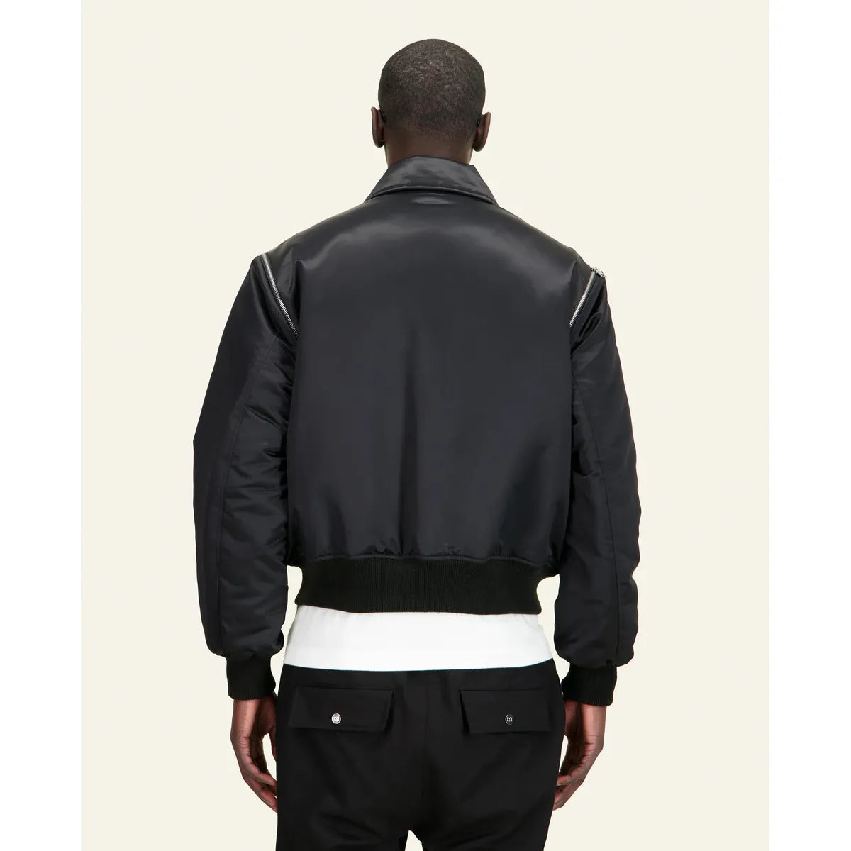 Mouty Black Zipper Bomber