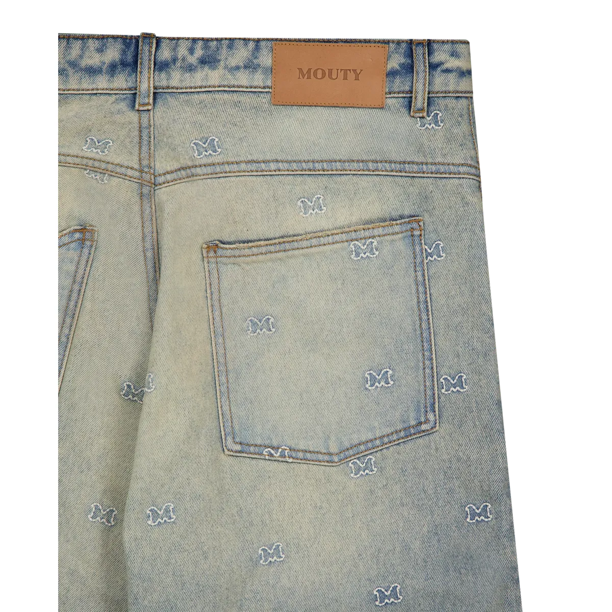 Mouty Brandmark Baggy Denim Trousers