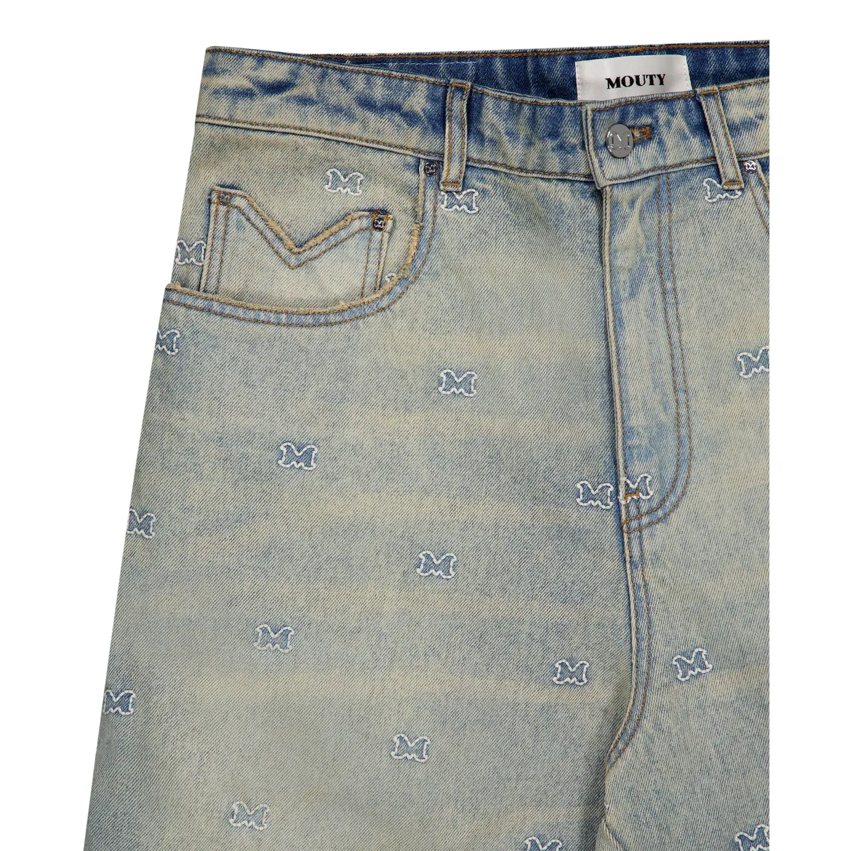 Mouty Brandmark Baggy Denim Trousers