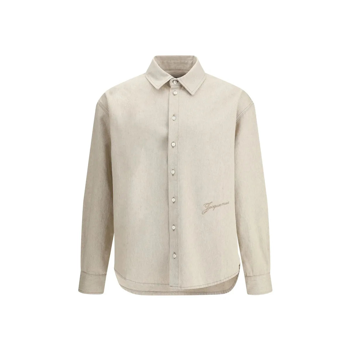 Jacquemus Cream Denim Shirt