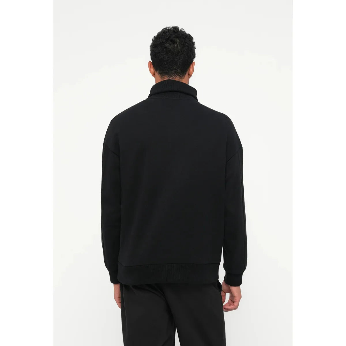 Drykorn Kailep Black Half Zip Sweatshirt