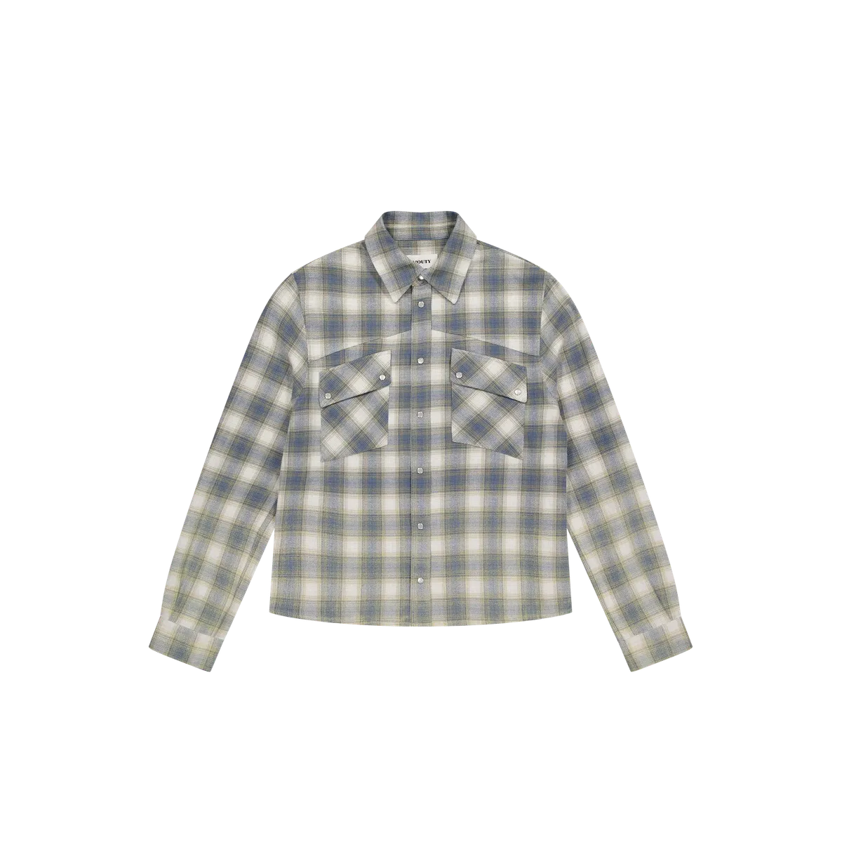 Mouty West Blue Checked Shirt