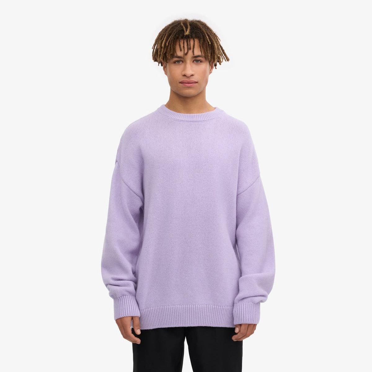 Colorful Standard Oversized Merino Wool Crew in Soft Lavender
