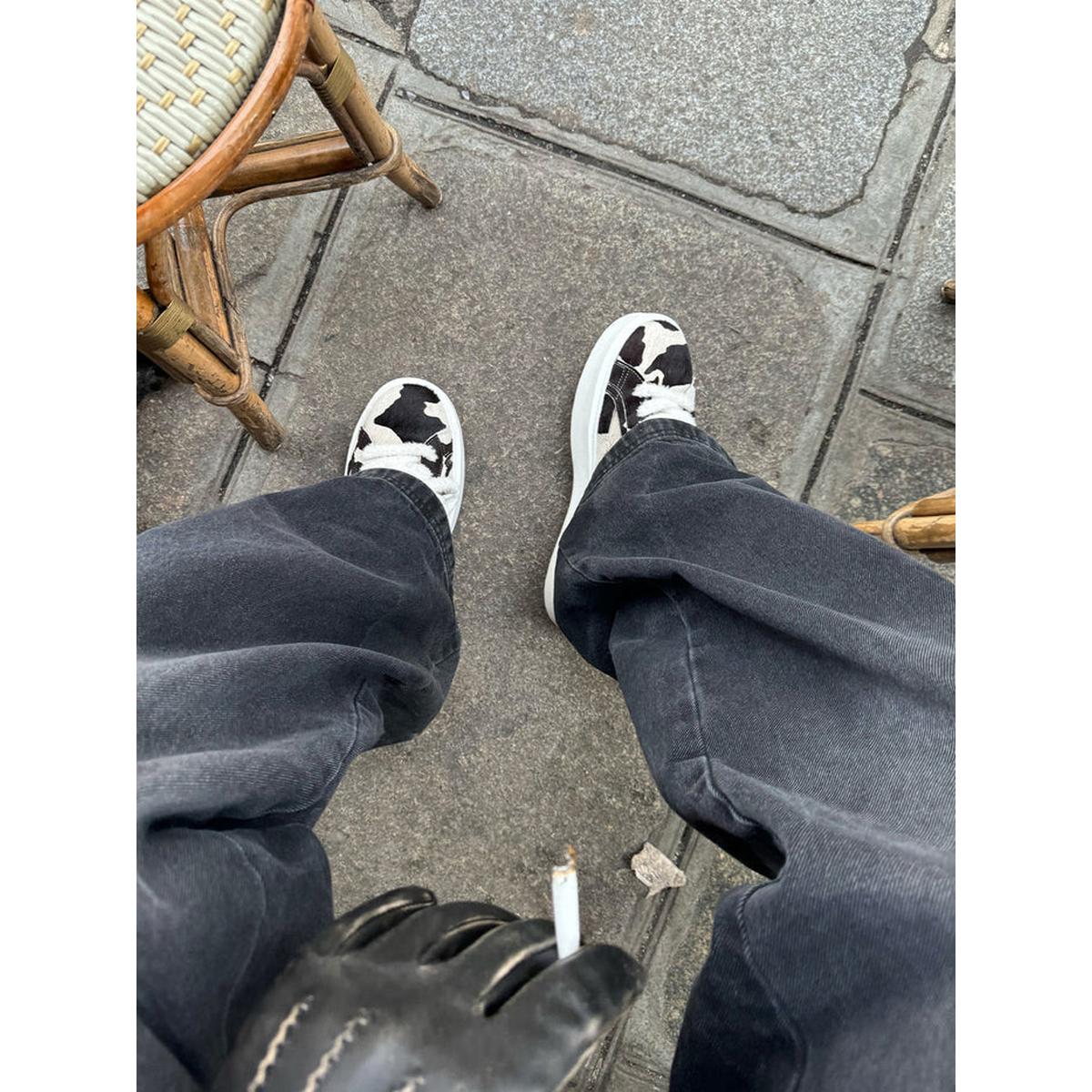 RETERNITY LE PROMENEUR - COW LEATHER SNEAKERS