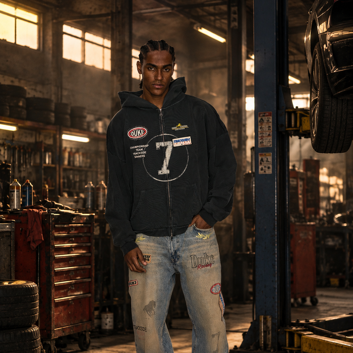 Duke + Dexter Eat Dirt Zip Hoodie โ Mr.Something campaign