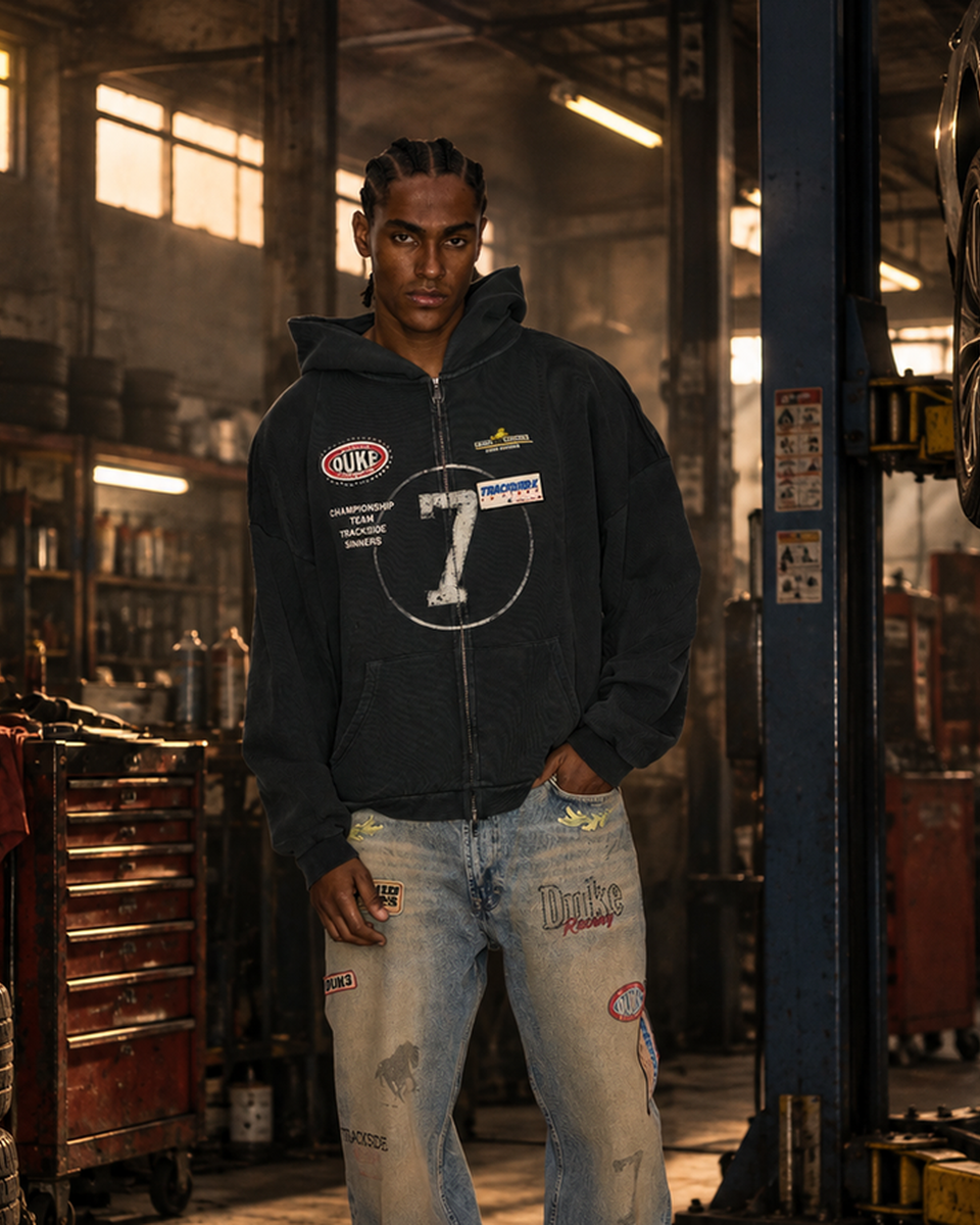 Duke + Dexter Eat Dirt Zip Hoodie โ Mr.Something campaign