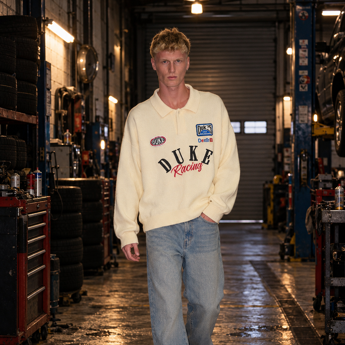 Duke + Dexter Racing Polo Cream – Mr.Something campaign