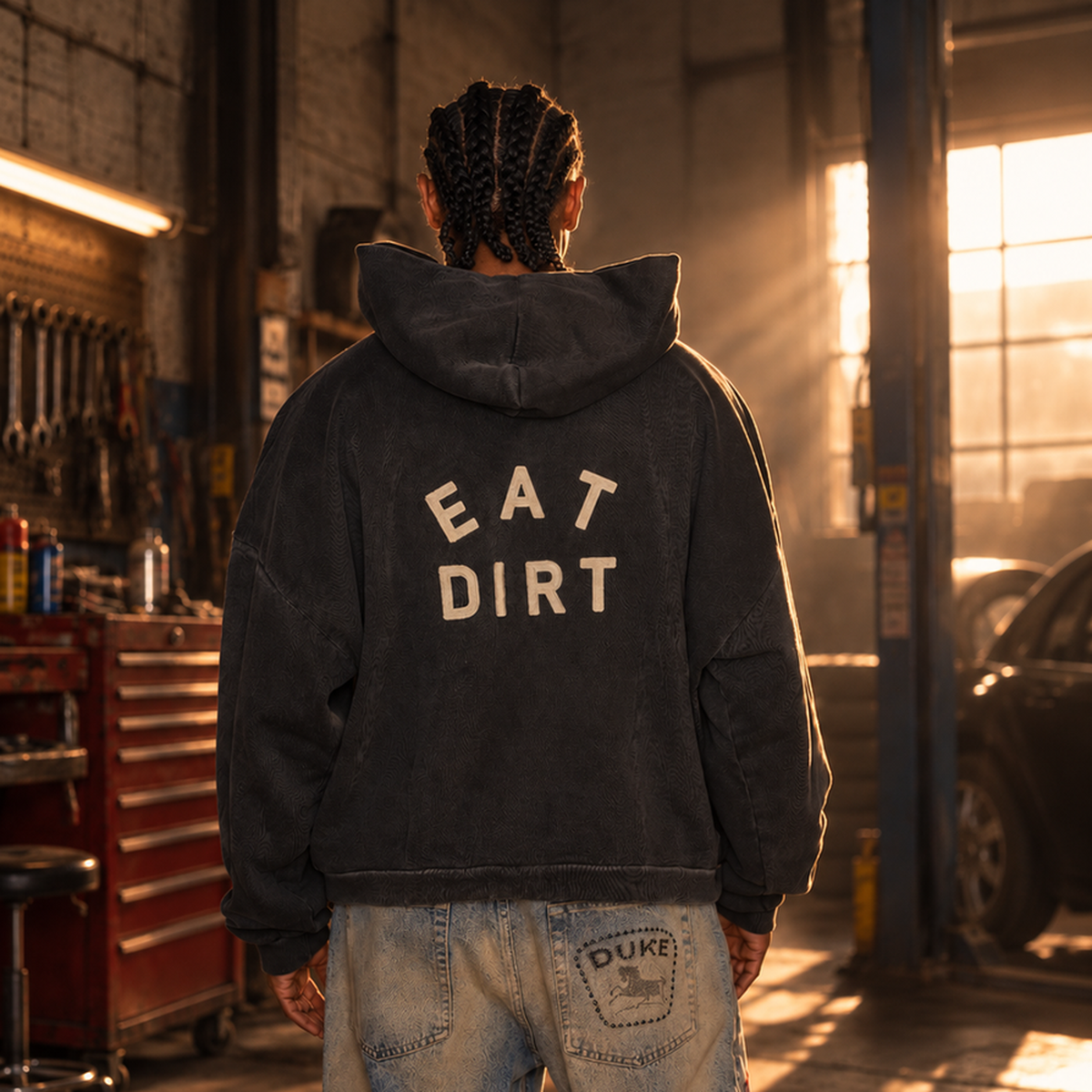 Duke + Dexter Eat Dirt Zip Hoodie โ Mr.Something campaign