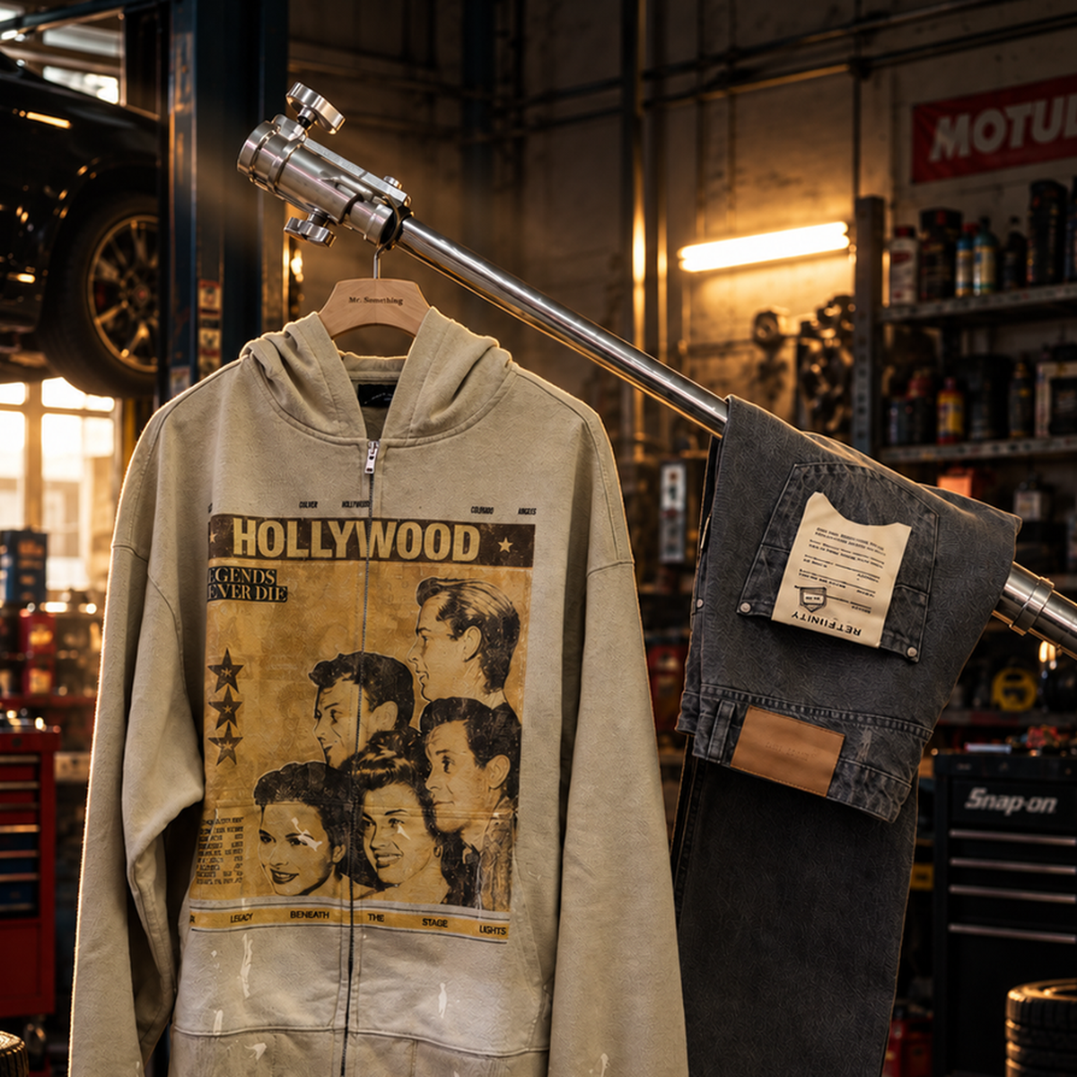 Amis et Fleurs Cinema Saints Zip Hoodie – Mr.Something campaign