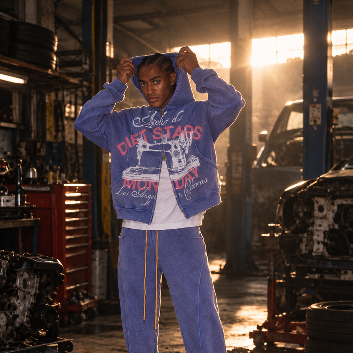 Diet Starts Monday Atelier Jacket Lavender – Mr.Something campaign