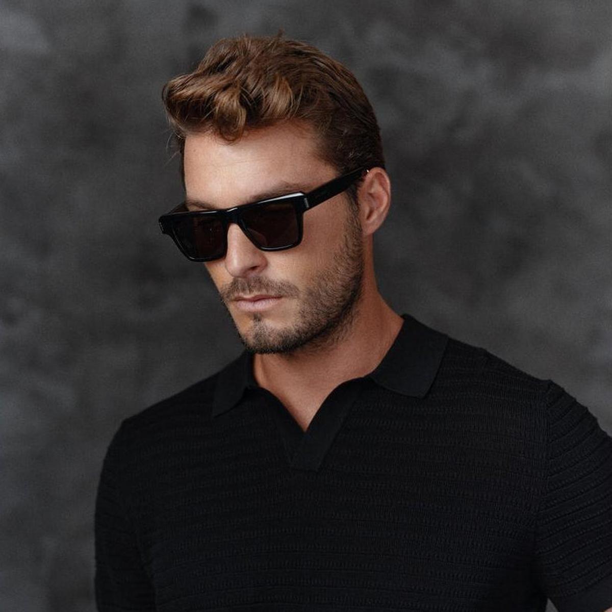 Drykorn Braian Black Knitted Polo Shirt – Mr.Something campaign