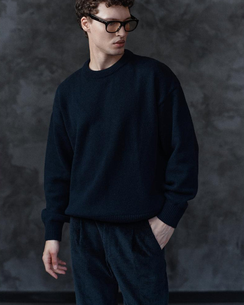 Colorful Standard Merino Wool Crew Navy Blue – Mr.something campaign