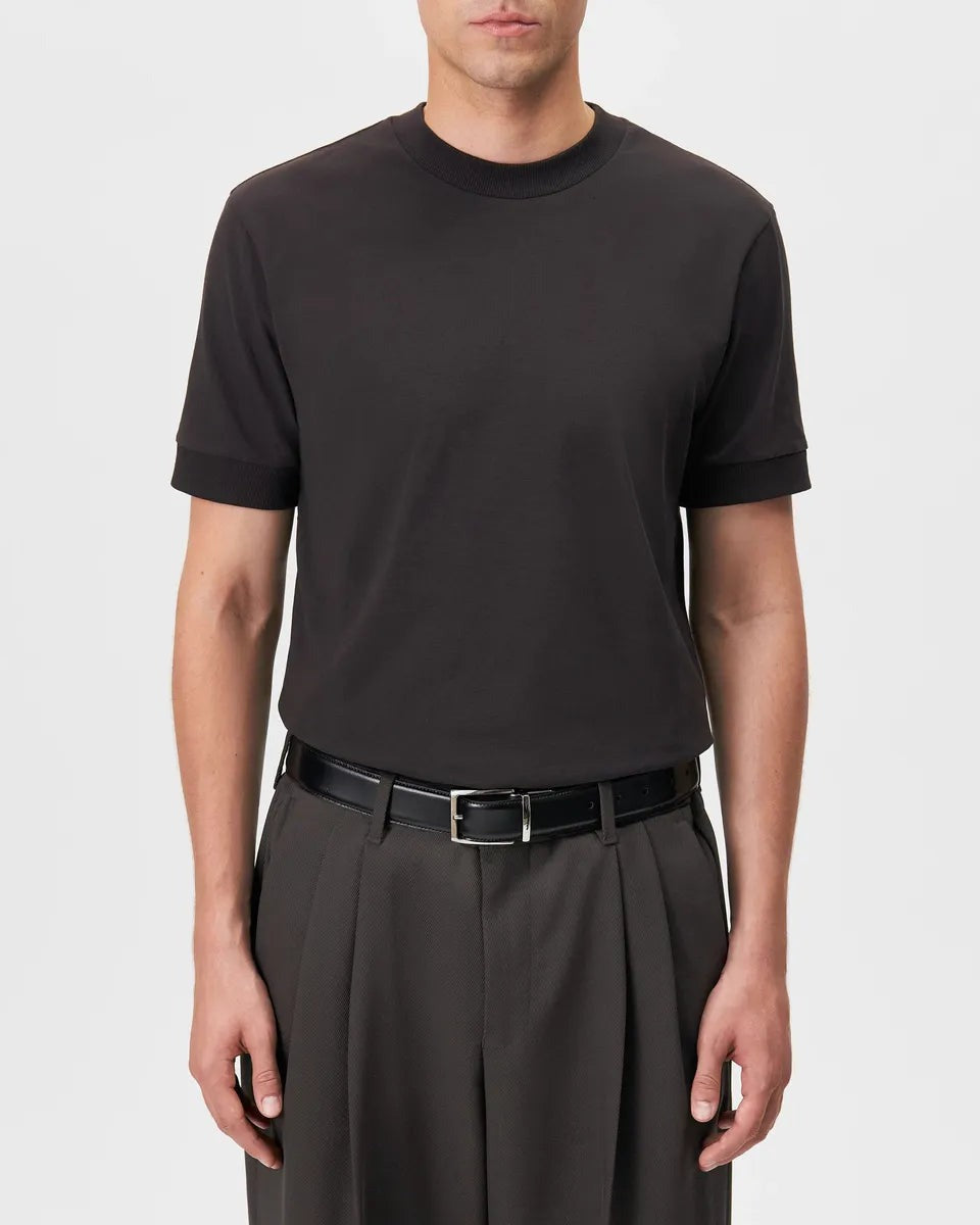 Drykorn Anton Fitted T-Shirt in Brown