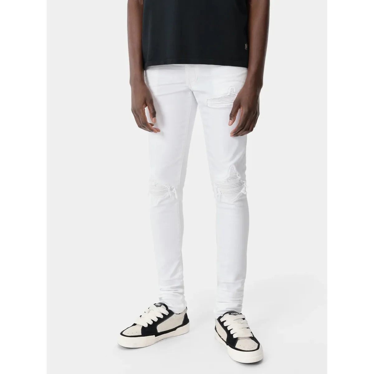 Amiri Skinny White Ripped Jeans