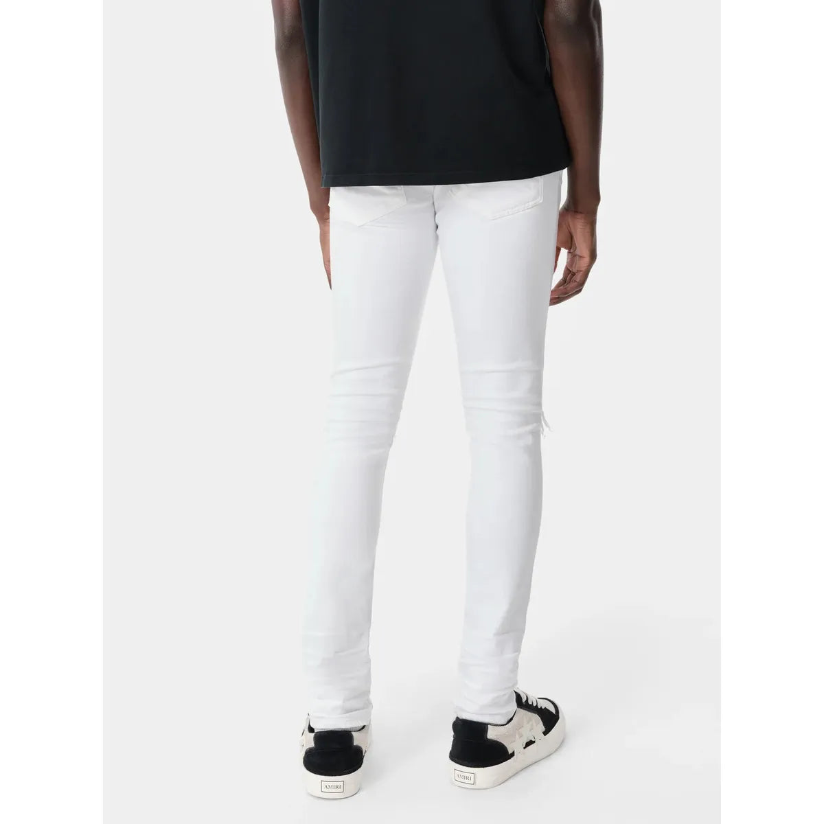 Amiri Skinny White Ripped Jeans