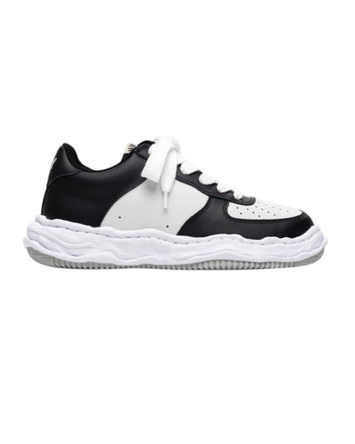 Maison Mihara Yasuhiro Wayne Leather Sneakers in White and Black