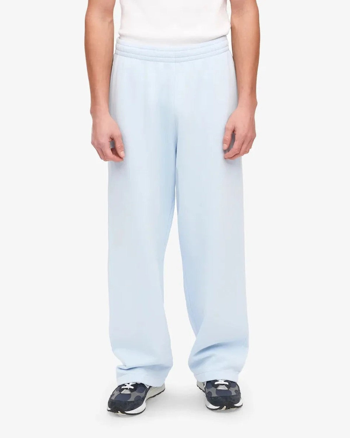 Colorful Standard Organic Straight Leg Sweatpants in Polar Blue