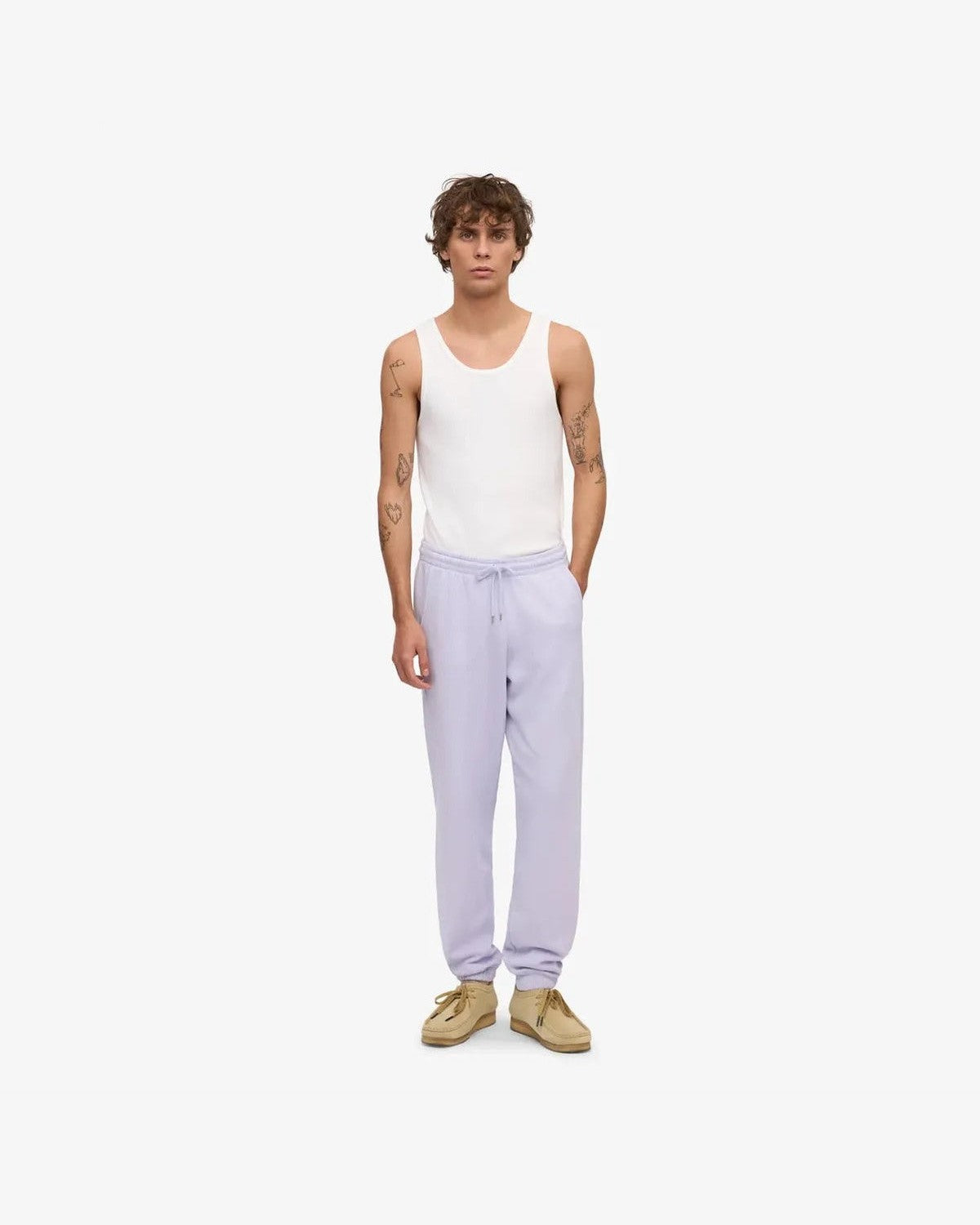 Colorful Standard Organic Sweatpants in Soft Lavender