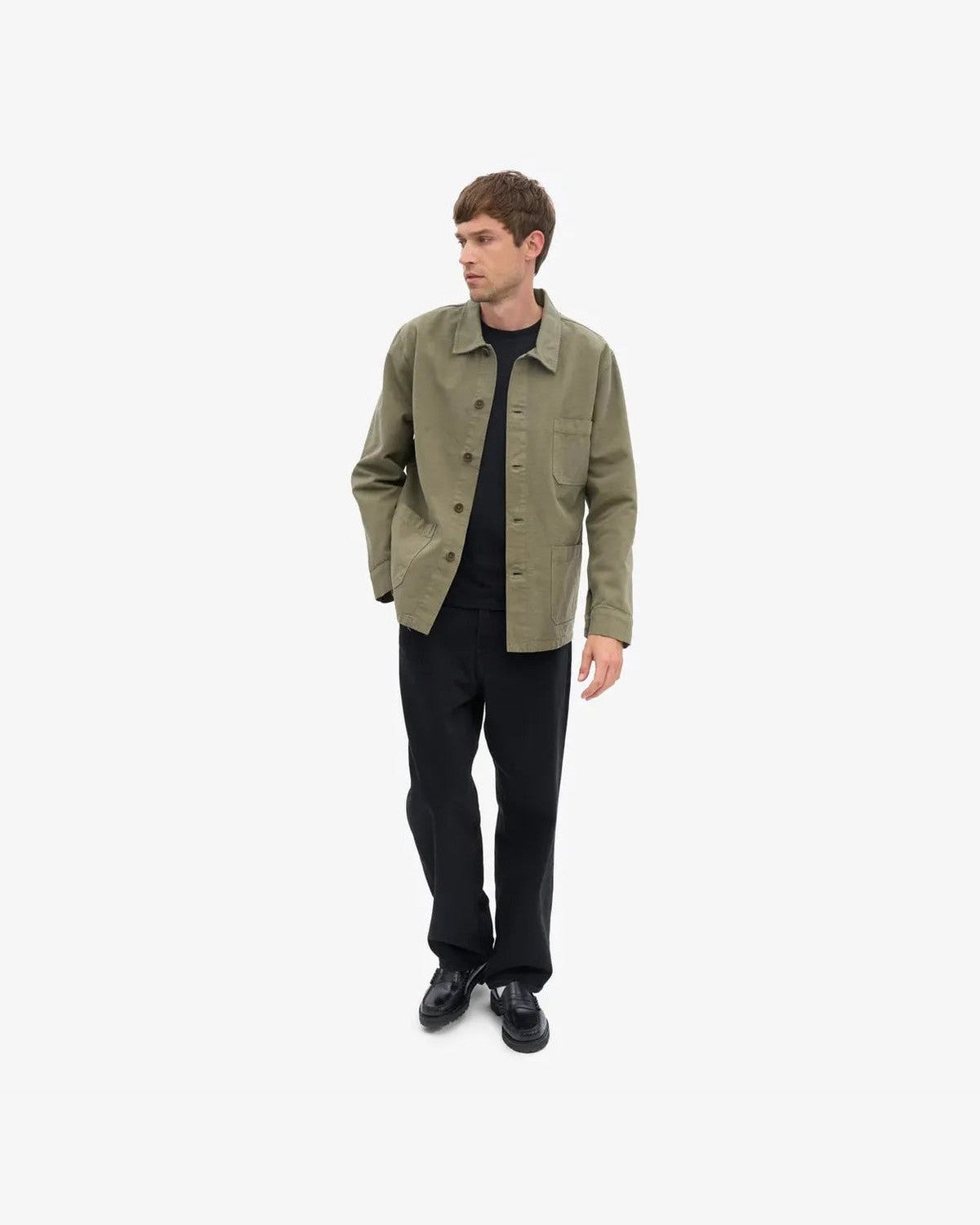 Colorful Standard Organic Workwear Jacket in Dusty Olive